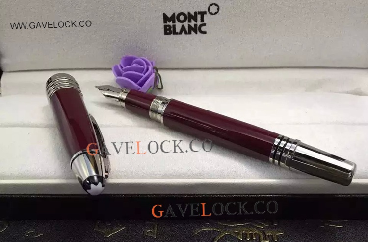 Replica Mont Blanc JFK John F. Kennedy Fountain Pen Red Resin